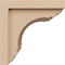 Ekena Millwork 10"W x 10"D x 10"H Wide Warren Rough Cedar Woodgrain TimberThane Corbel, Primed Tan CORUR10X10X10WARRCPR - alternate 3